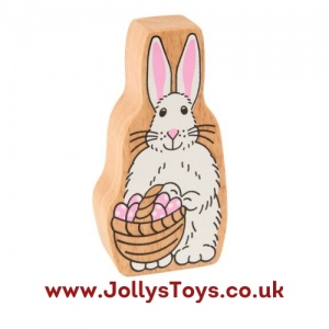 Wooden Easter Bunny Figure